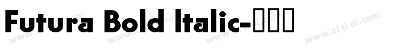 Futura Bold ltalic字体转换